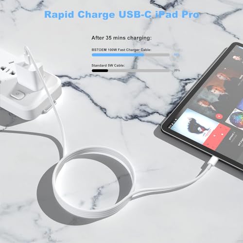 Image of 2Pack for Apple USB C to USB C Charging Cable 1ft 100W,Short Type C to Type C Fast Charger Cord,for iPhone 17 /16E /Air /15 /Pro /Plus /Pro Max,for MacBook Pro /Air,for iPad Pro12.9 /11in,Air 4 /5,Mini 6 /7