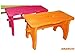 Produktbild Hocker aus Holz 19 x 39 x H.21 cm Farbe Orange Made Italy mee184