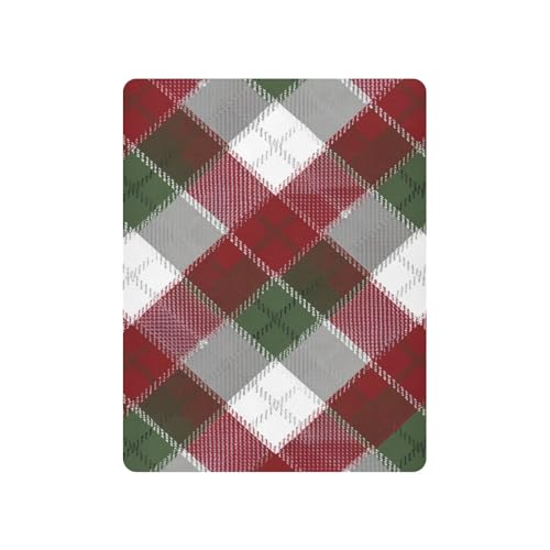 Image of Crib Sheet Breathable Soft Crib Mattress Sheet for Baby Toddler Boys Girls Fitted Crib Sheet Fit Standard Crib Mattress 52 x 28 Inch Christmas Plaid Pattern Red