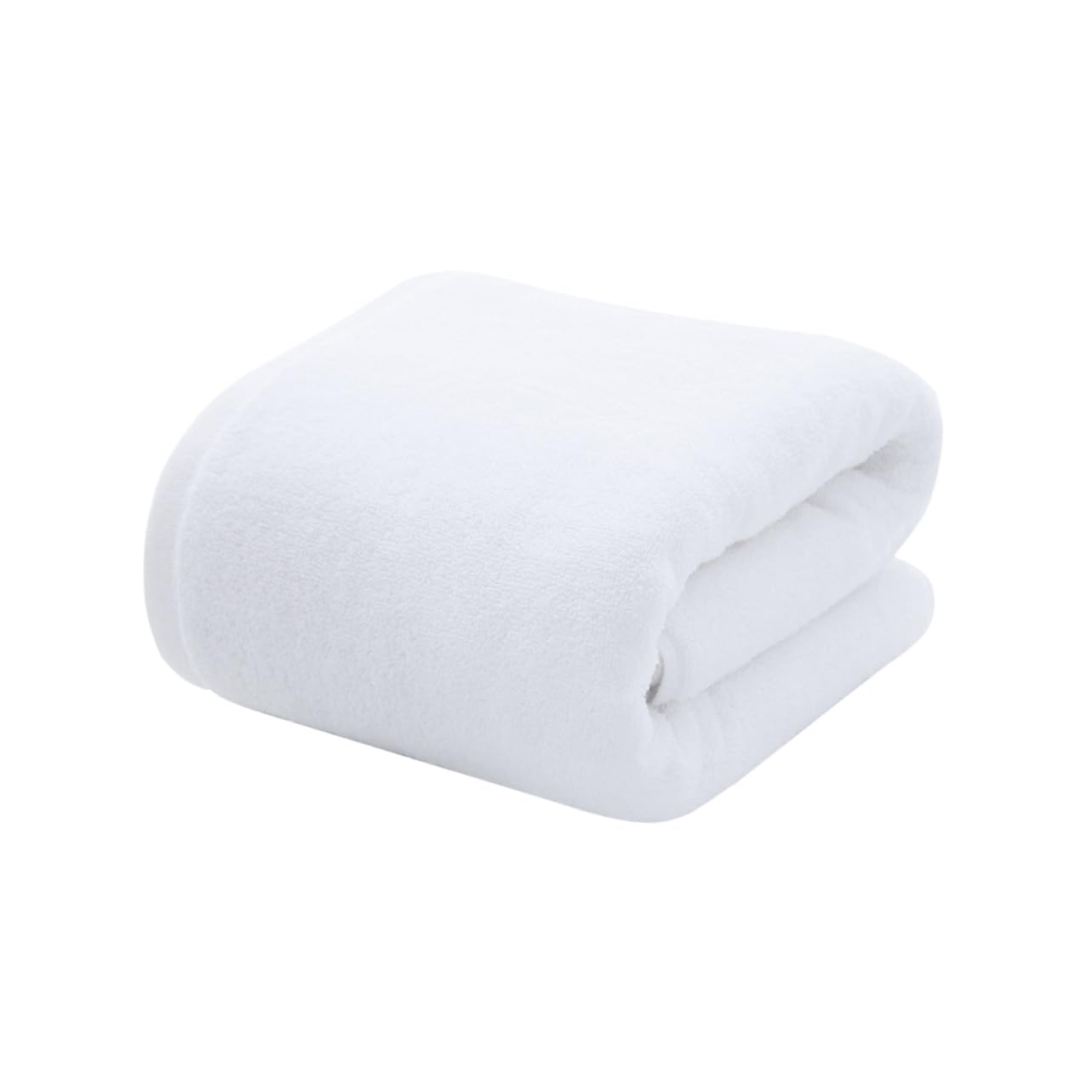 Serviette de bain blanche pour le rituel beauté du visage et des mains