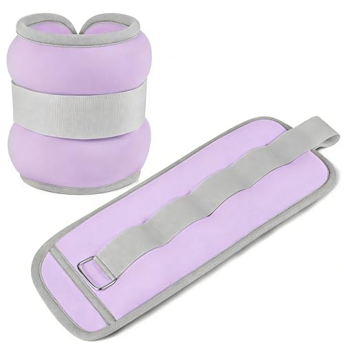 Bracelets lestés chevilles et poignets confort pour gymnastique et yoga