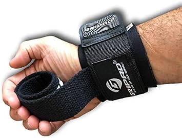 Gripad Weight Lifting Straps with Wrist Support - Wrist Straps for Weightlifting - Superior Deadlift Straps and Workout Wrist Wraps for Deadlifting in Gym - Ideal Lift Straps for Powerlifting