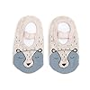 Sanfiyya Baby anti-slip sokken cartoon dier eerste lopen vloer grijper sokken schoenen voor 1-5 jaar peuters koffie