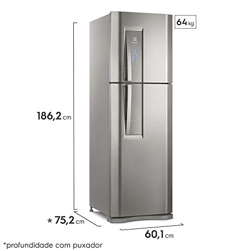 Geladeira/Refrigerador Frost free DF44S Platinum, 402 Litros - Electrolux 110 volts