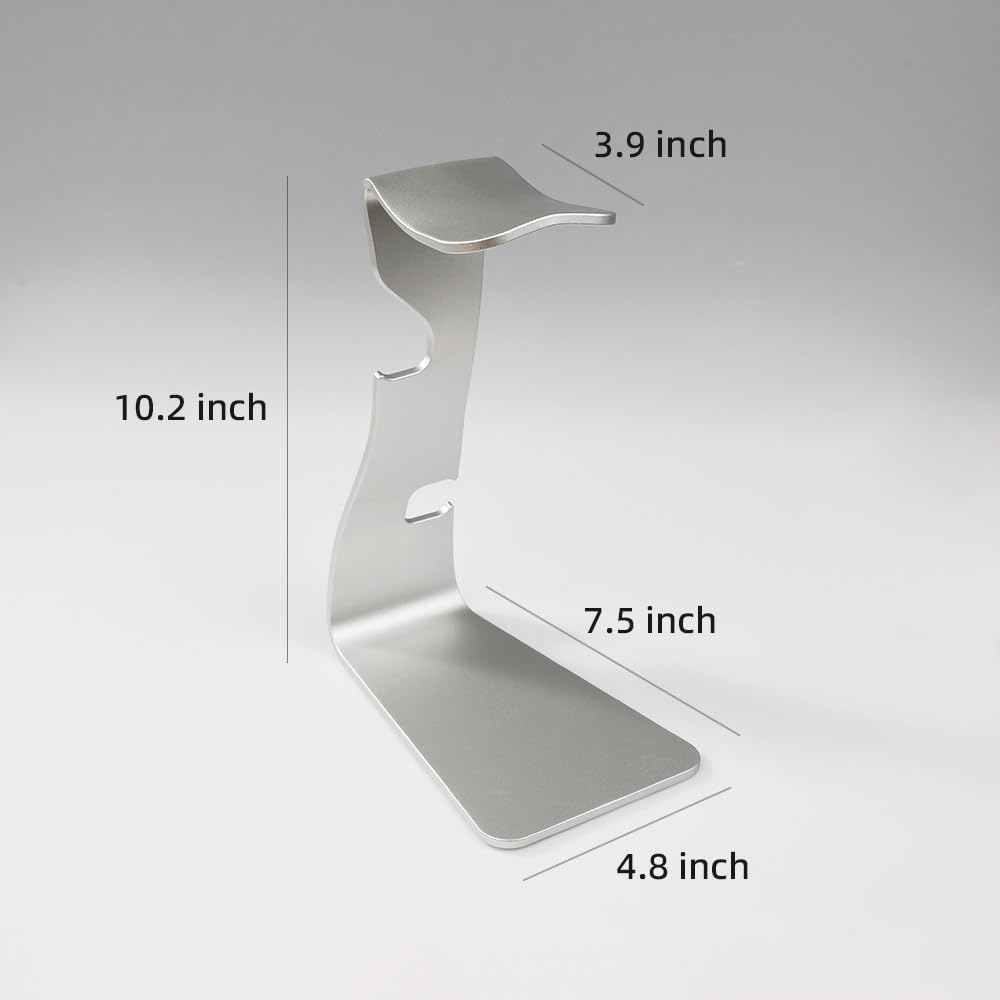 Premium Kopfhörerständer aus eloxiertem Aluminium, Gaming-Headset-Halter, einteiliges Design, Kopfhörerhalter auf dem Schreibtisch, kompatibel mit Sennheiser, Bose, Beats, Razer, AKG, Airpod Max