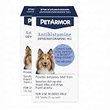 PetArmor Antihistamine Allergy Relief for Dogs, Easy-to-Use Allergy Medicine for Dogs, Anti-Itch Medicine Provides Relief from Insect Bites, and Stings, 100 Tablets (Pack of 2)