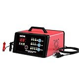 NOONE Battery Charger, 2/8/15Amp 6/12V Fully Automatic Smart Trickle Charger, Automotive Battery Maintainer with Engine Start, Winter Mode, Recondition, Desulfation, LCD Display, ETL
