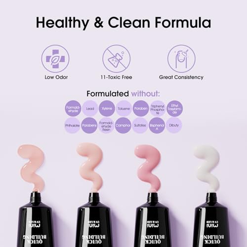 ROSALIND Poly Nagelgel, UV LED Nagelverlängerungs Nagel Extension Gel für Anfänger, Profi, Nagelstudio, 6pcs 10ml Poligel für Nägel Gel Nail Art