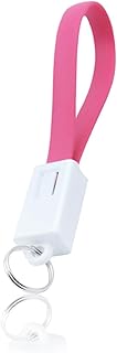 UKCOCO Cable Micro USB con Carga y Sincronización de Color Rojo Rosa Compatible con Smartphones y Dispositivos