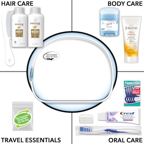 Image of Convenience Kits International Women's 10-Piece Travel Hygiene Kit for Hotels, Shelters, Disaster Relief, Bulk (Pack of 6)