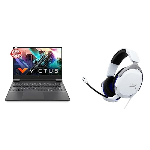 Image of HP Victus Gaming AMD Ryzen 7-5800H 16.1 inch(40.9 cm) FHD Gaming Laptop & Cloud Stinger 2 Core for PS (White)
