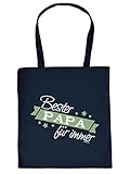  Goodman Design ® Stofftasche als Ersatz für Nikolausstrumpf - Bester Papa - Lustiger Beutel als kreativer Nikolaussack
