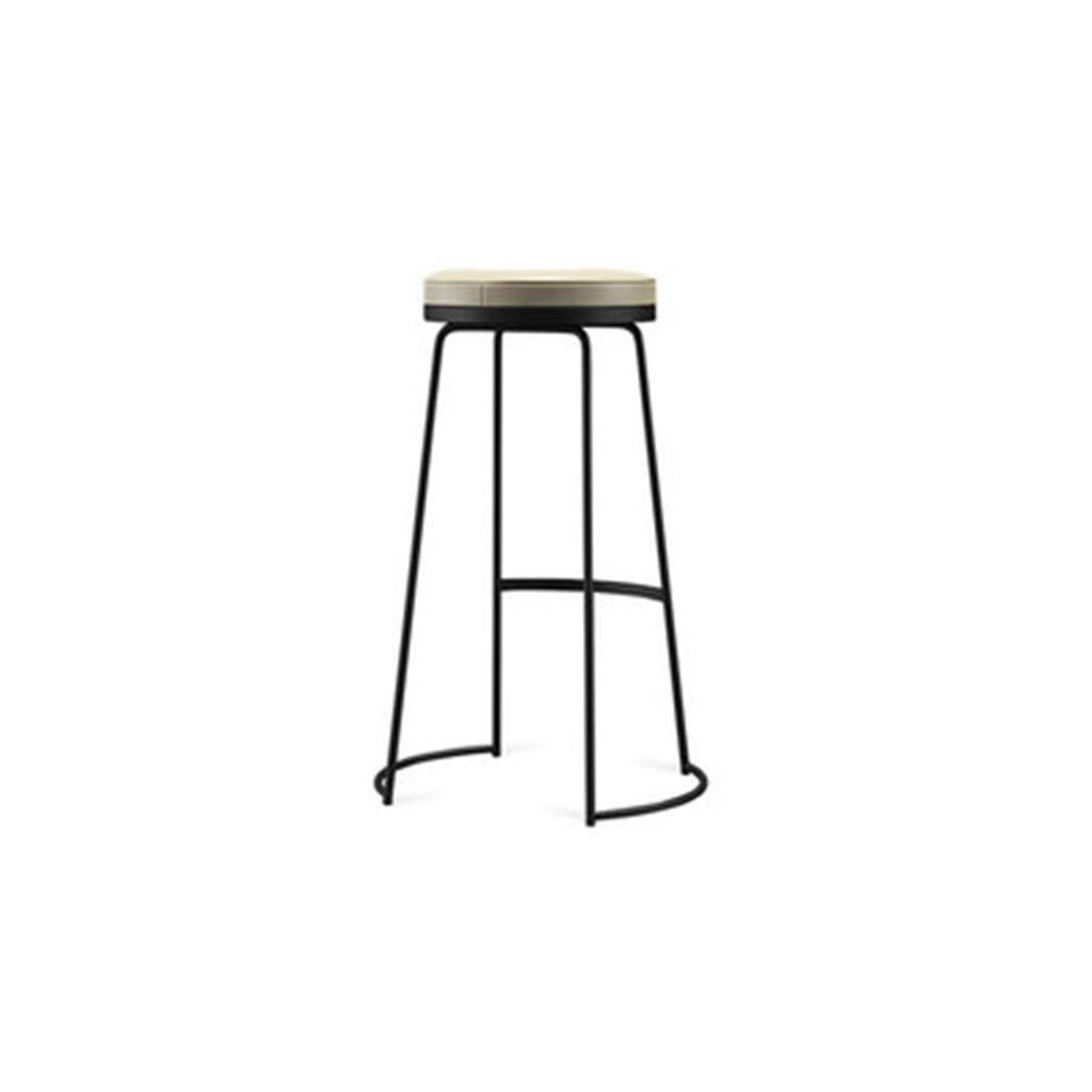 Tabouret haut noir et rond pour un petit-déjeuner convivial en cuisine