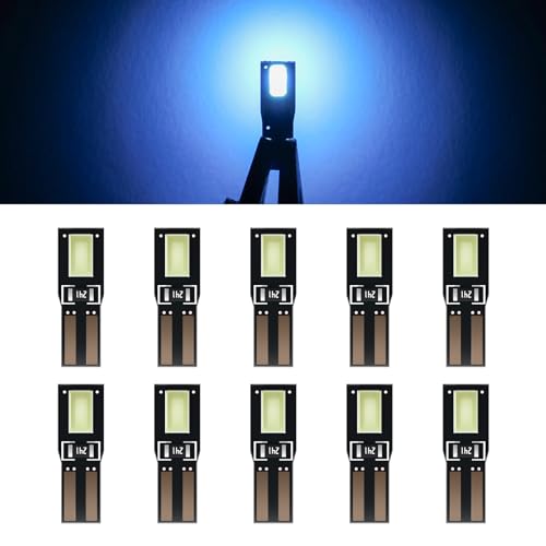 ECCPP 10x Instrument Cluster Dash Panel Lights T5-2-5630-SMD-Ice Blue