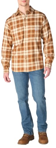 Image of Carhartt Men's Hamilton Relaxed Ls Plaid Shirt