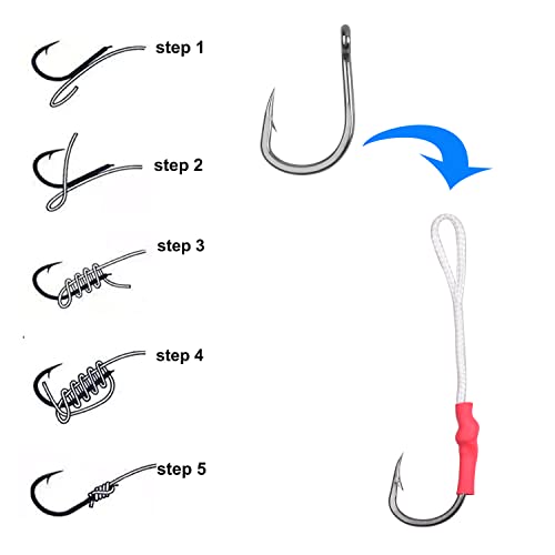 20Pcs Live Bait Fishing Hooks, Stainless Steel Saltwater Bait Fish Hook Strong Sharp Circle Hook (Size 3/0) #TOP4