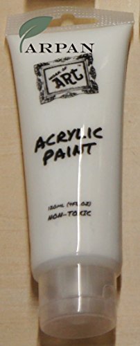 3 x Arpan 120ml Acryl Verf Kunst C/Kleur Acryl Verf Acryl Zwart en Wit