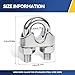 Lyrlidr 24 Pcs 1/8 inch Stainless Steel Wire Rope Cable Clamp Clips,Wire Rope Clamp,Cable Clamp(M3,24)