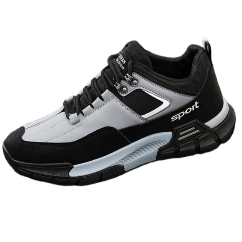 Men's Leather Outdoor Hiking Shoes - All-Season Durable Work Sports Shoes, Suitable for Hiking and Daily wear