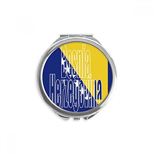 Miroir rond de poche Bosnie-Herzégovine, un cadeau unique