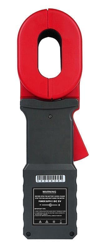 Ground Pile Type Clamp Earth Resistance Tester Meter with Earth Resistance 0.00Ω~20kΩ Soil Resistivity 0.00Ωm~9999kΩm Earth Current 0.000mA~20A Earth Voltage 0.0V~600.0V 500 Groups Data Storage
