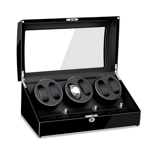 Watch winder para 6 relojes automáticos y estuche relojero con compartimentos