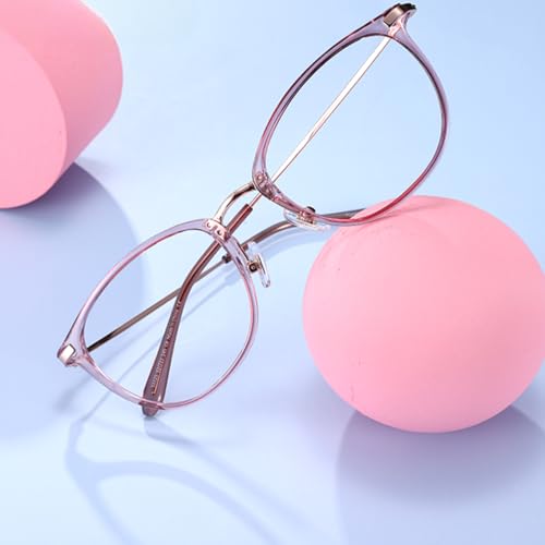 Image of Firmoo Blue Light Glasses, Vintage Overall Round Readers Lightweight Computer Eyewear Frame for Women Men