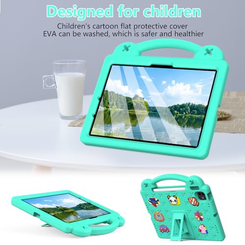 Coque iPad Air 6e génération 2024 verte idéale pour les trajets - 4