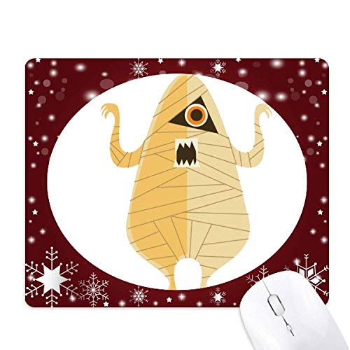 Tapis de souris Halloween confortable contre fatigue poignet motif hiver