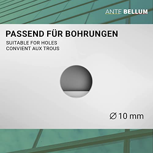 Ante bellum 30mm Fenster Wasserschlitzkappen 20 Stück, Fensterabflusslochkappen für effektive Entwässerung - Verhindern Sie Wasserschäden und Schwitzwasser an Ihren Fenstern (Weiss RAL9016)