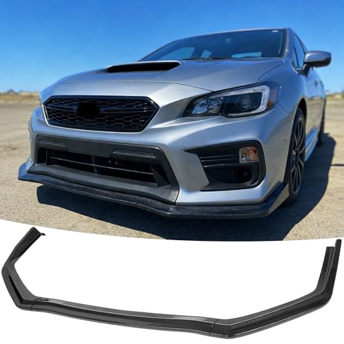 NEESPOC Front Bumper Lip Splitter Spoiler Fit for Subaru WRX STI/Base/Premium/Limited/ 2015-2021 Accessories, Carbon Fiber Style 3pcs Air Chin Body Kit