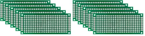���j�o�[�T����� ���ʃX���[�z�[�� 2.54mm�s�b�` �K���X�G�|�L�V �d�q�H�� DIY (3×7cm) (× 2)