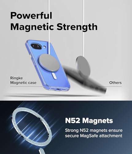 Image of Ringke Fusion for Google Pixel 10a [Compatible with MagSafe] [Scratch Resistant] Slim Transparent Protective Cover with Shockproof Case Back Cover - Magnetic Clear
