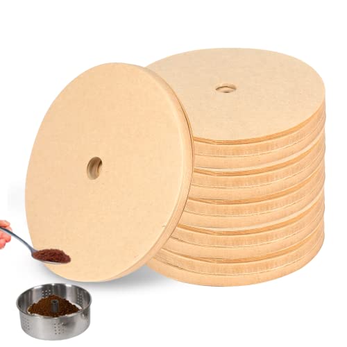 Unbleached Percolator Coffee Filters - 200Pack Disposable Coffee Paper Filter, Camping Coffee Filters For Bozeman Percolator, 3.75 Inch Premium Disc Perculator Style Coffee Filter #TOP25