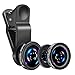 Universal Phone Camera Lens - Luxsure 3 in 1 Phone Lens Kit with 180° Fisheye Len + Super Wide Angle Lens + 10X Macro Lens for iPhone 7/6s Plus/6s/6/6 Plus Samsung iPad and Most Smartphones (Black)