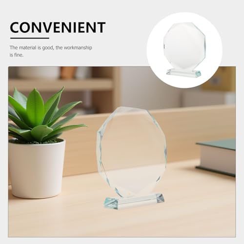 Trofeo de cristal octagonal de 140mm Homoyoyo como recuerdo personalizado 3