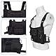 Tiiyee Walkie Talkie Brusttasche, Funk Schulterholster Brustgurt Halter Weste Brust Rig Tasche Radio Harness Taschen Pack Two Way Radios Tragetasche Zubehörhalter Für Polizei Produktionswerkstatt