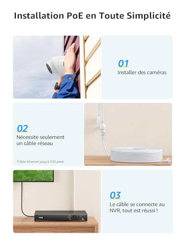 ANNKE H800 4K PoE Überwachungskamera Set, 8CH 12MP PoE NVR mit 2TB HDD, 4PCS PoE IP Kameras Eingebaut Audioaufnahme, KI Person-/Fahrzeugerkennung, IP67 Wetterfest, 512GB TF Karte, Fernzugriff, H.265+