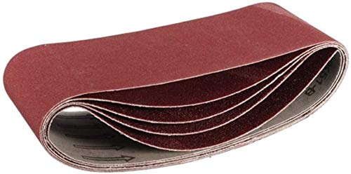 3 x 24 Inch Sanding Belts, 320 400 600 800 1000 Grits Mix Fine Grit, Belt Sander Tool for Woodworking, Metal Polishing, Aluminum Oxide Sanding Belts (5 Pack)