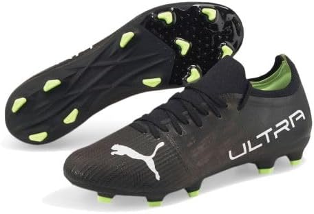Puma Ultra 3.4 FG Men's Soccer Cleats Eclipse Pack (Puma Black/Puma White/Fizzy Light, US Footwear Size System, Adult, Men, Numeric, Medium, 12.5)