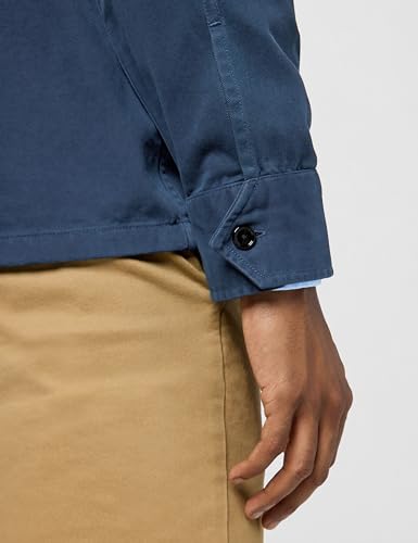 Image of BOSS Men's Twill Cargo Pocket Zip Up Overshirt