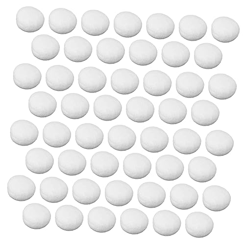 Cabilock 50pcs Artificial Fake Snow Balls Decorations Fake Party Supplies Indoor Christmas Outside Decor Christmas Decoration White Polypropylene