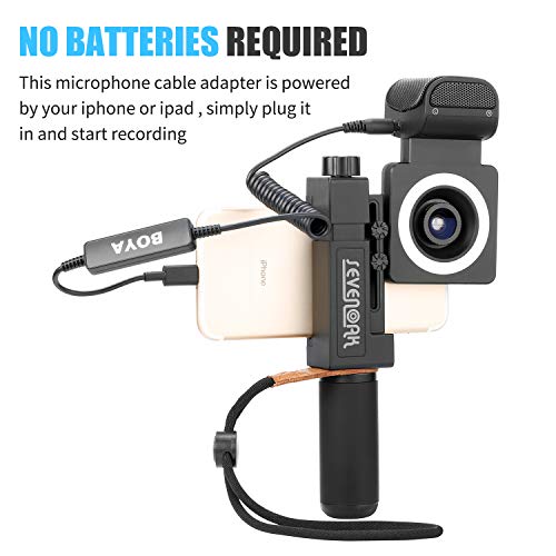 BOYA 35C-L 3.5mm TRS to Lightning Connector Audio Cable for iOS iPhone iPad Video Audio Recording - Image 2