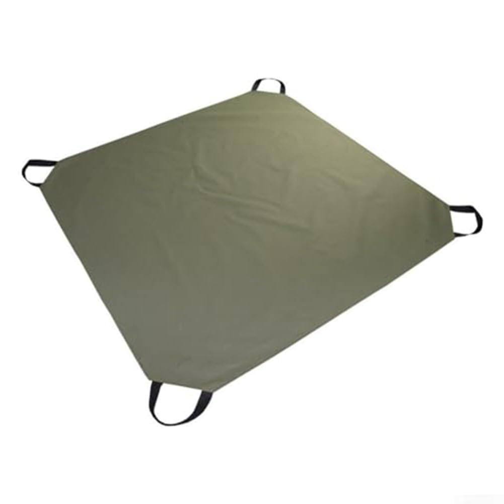 Opatiny Heavy Duty Garden Tarp Sheet, With Handles, Reusable Outdoor Leaf Collection Mat, For Yard Waste Storage (144.8x144.8cm?