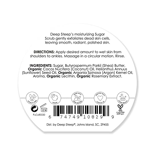Deep Steep Sugar Scrub, 8Oz (Pure Coconut) #TOP11