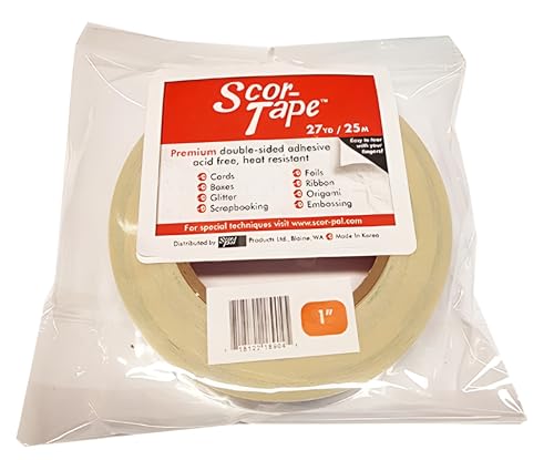 Scor-Pal Scor Tape, 1-Inch by 27-Yard