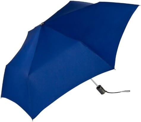 ShedRain Umbrellas Rain Essentials Auto Open And Close Super Slim Compact Umbrella, Midnight, One Size