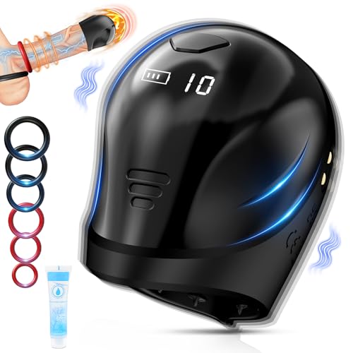 Masturbatori Maschili Sex Toys Uomo - Masturbatore con Display LCD e 10 Modalità di Vibrazione,...