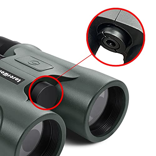 Laserworks Hunting Binoculars For Adults, Compact Binoculars With Rangefinder Built-In, Range Finder Binocular For Hunting 1300Y (Green) #TOP5