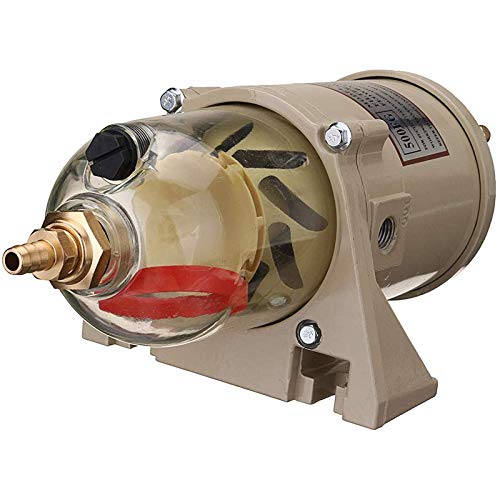 Filtro de combustible separador de agua para motores de tractores de césped, paquete de 1